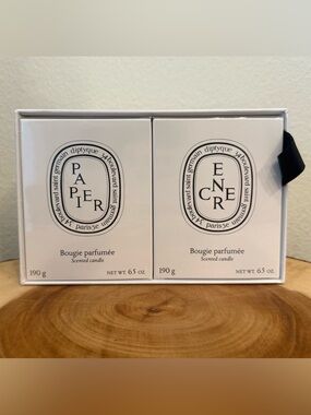 Diptyque Papier & Encre Classic Candle Duo